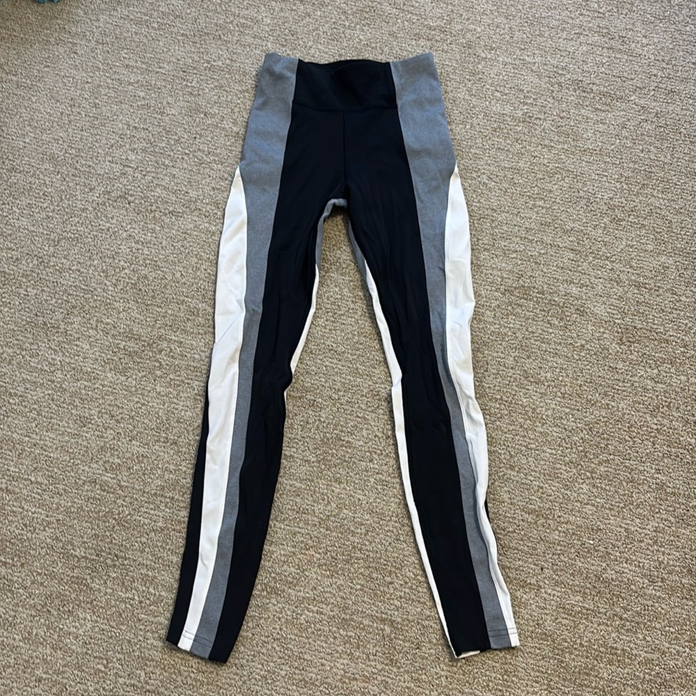 These are athleta black white and grey leggings. Barely worn